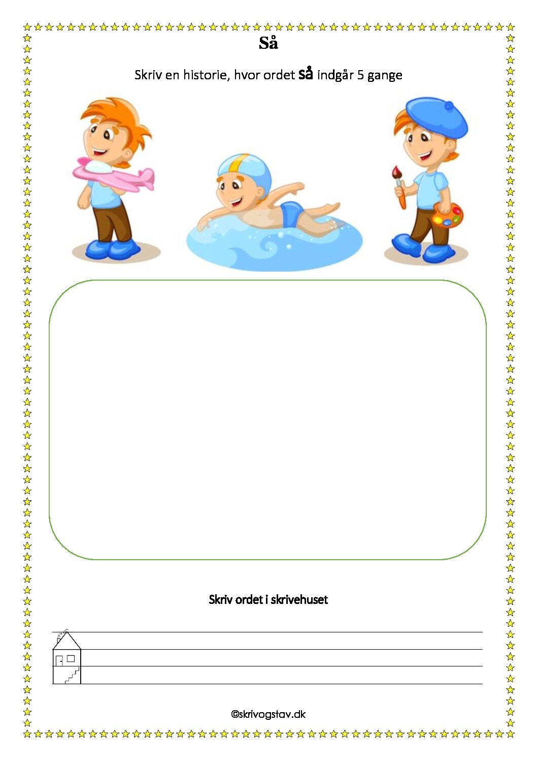 Fastelavn - kan du gætte hvem jeg er (skrivbar + alm. pdf) - Skriv og stav
