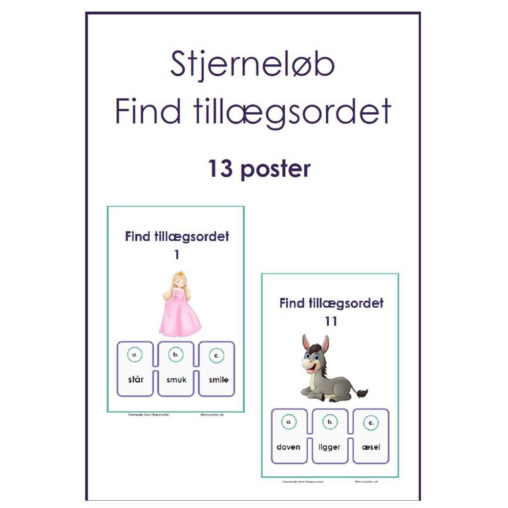 stjerneløb tillægsord