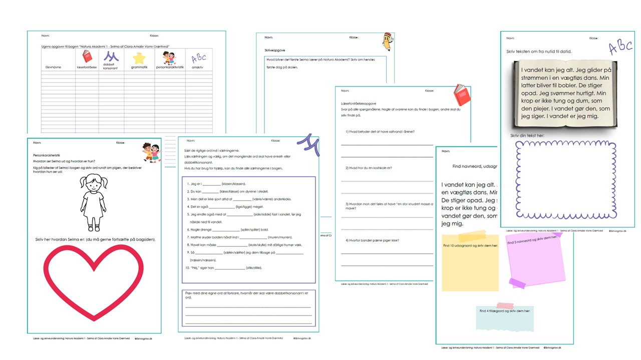 Natura Akademi 1 Selma af Clara-Amalie Vorre Grøntved: 7 opgaver til bogen - Billede 2