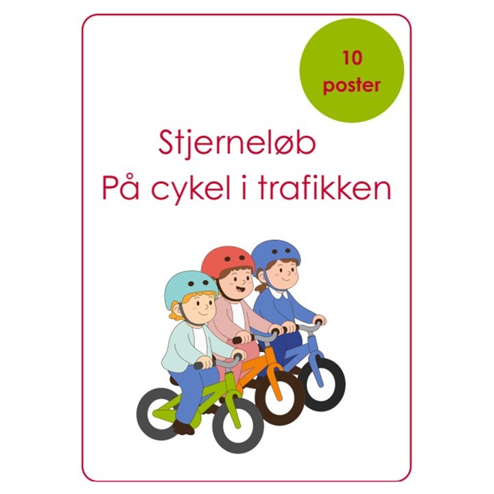 stjerneløb cyklist i trafikken